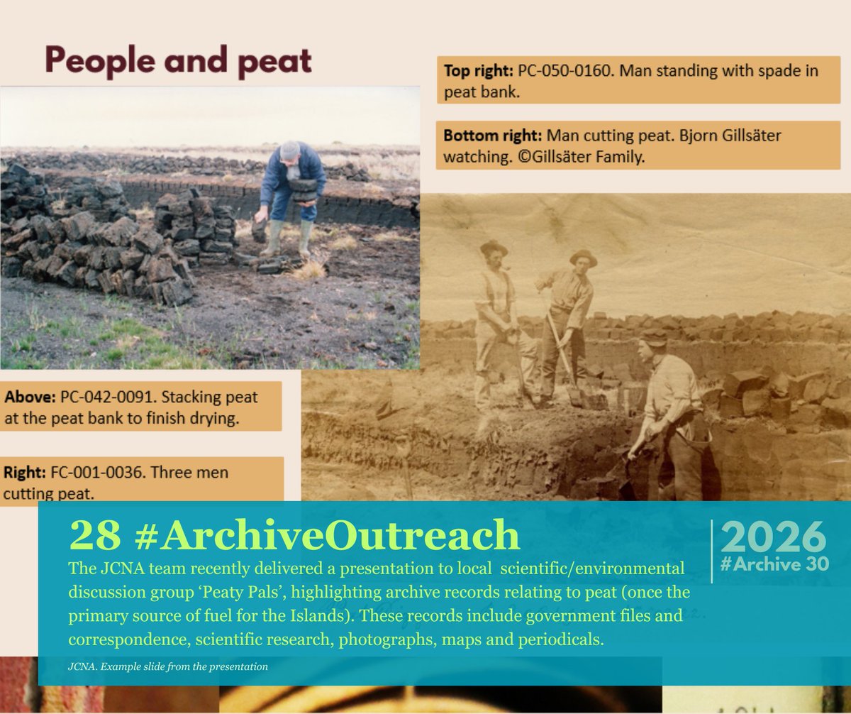 JCNArchives's tweet image. Day 28: #ArchiveOutreach #Archive30
Over the past two years we have engaged in a number of outreach activities to increase awareness for our service.
You can sign up to our mailing list to find out more:
nationalarchives.gov.fk/about-archives…

@FalklandsGov @FalklandsinUK