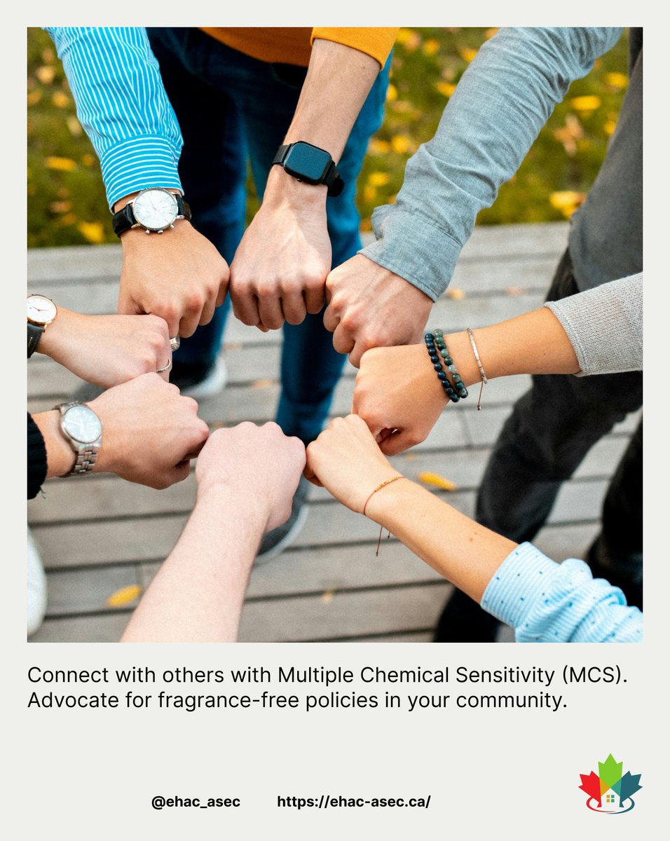 EHAC_ASEC's tweet image. Protect yourself AND support others with Multiple Chemical Sensitivity (MCS). Together, we can make spaces safer and more inclusive! 🌟#MCS #MCSAwareness #InclusiveSpaces #MultipleChemicalSensitivity #HealthyCommunity #BeFragranceFree