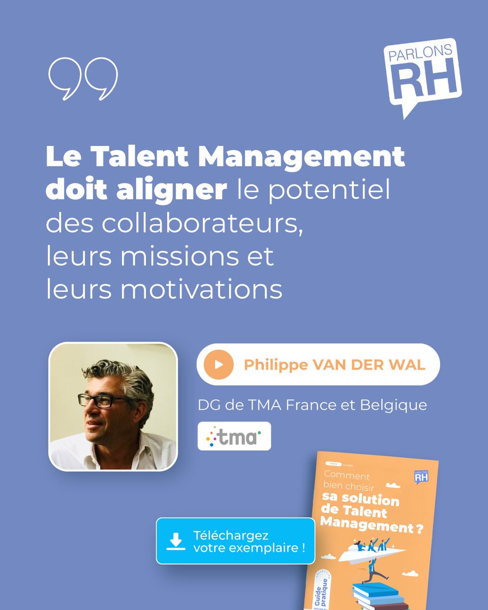 ParlonsRH's tweet image. 📊 En #TalentManagement, tout ne se joue pas dans les outils.

@MethodeTMA rappelle un point clé : sans alignement entre potentiel, missions et motivations, difficile de faire durer la performance #RH ➡ swll.to/P0ERm1s
