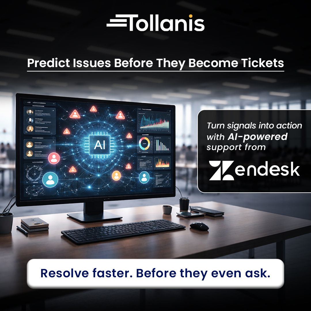 tollanis's tweet photo. Spot frustration before it becomes a ticket. With @Zendesk, turn customer signals into proactive support and resolve issues faster.
Powered by Tollanis Solutions, a trusted Zendesk partner.
https://t.co/C7pa9SkYEz
@tollanis #CustomerExperience #AIinSupport #Zendesk https://t.co/jUhxxEAHMP
