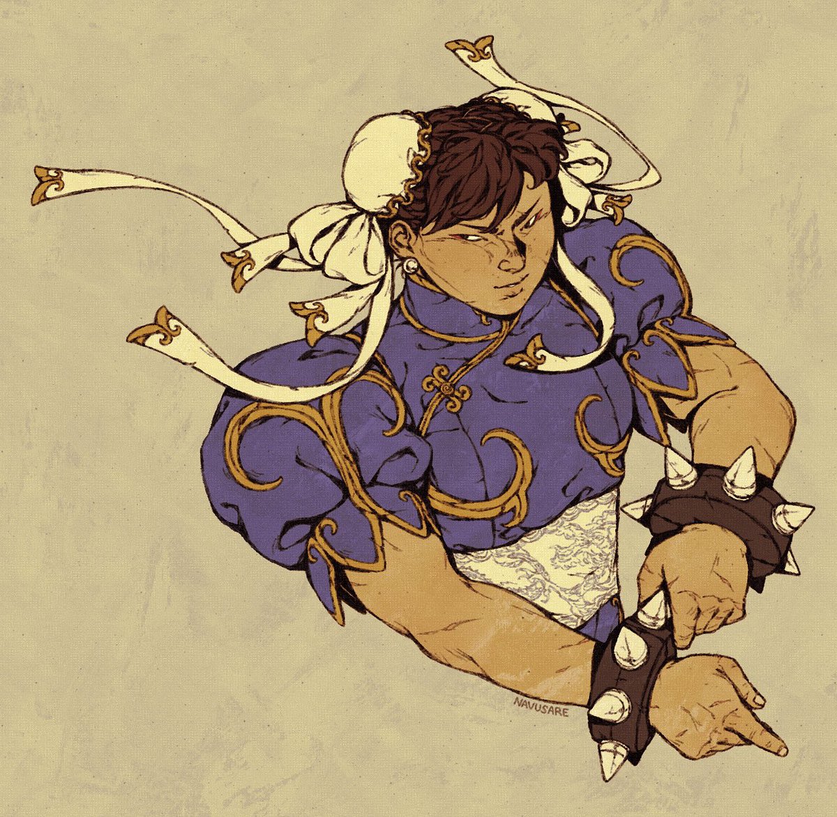 navusare's tweet image. chun-li &amp;amp; cammy again for no reason at all #streetfighter