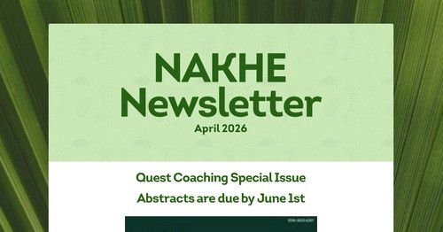 NAKHEorg's tweet image. 📬 The latest NAKHE Newsletter is here!

Catch up on member highlights, leadership spotlights, upcoming events, and professional opportunities across kinesiology in higher education.

Don’t miss what’s happening in our community 👇
buff.ly/7oIqgfh

#Kinesiology #HigherEd