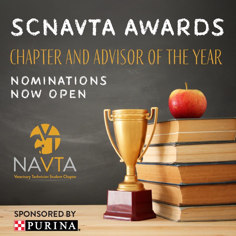 VetTechs's tweet photo. Nominations are OPEN!

Think your SCNAVTA chapter, or advisor, stands out? Now’s the time to prove it.
🏆 Student Chapter of the Year: https://t.co/V5DOSzyg9N
🏆 Advisor of the Year: https://t.co/DISgoPGHQK

Celebrate leadership, impact &amp; the future of vet techs! https://t.co/ZnKMXhT9cm