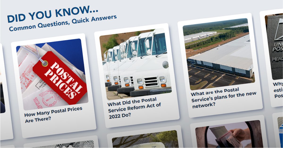 OIGUSPS's tweet image. If you’re curious about the Postal Service or OIG facts, our Did You Know page may well be the place to look. We’ve answered the most asked questions in bite-size form, check it out!  bit.ly/3UIUkNz 
#USPSOIG #mailfaqs #didyouknow