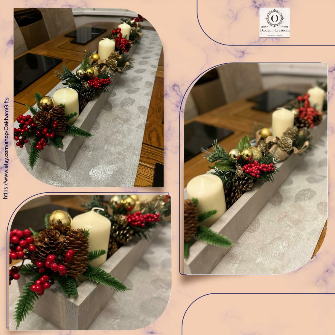Oakhamcreations's tweet image. Transform your festive dining experience with our Rustic Christmas Table Centre Piece Box in Silver Grey for just £43.56. Elevate your holiday gatherings! #RusticDecor #ChristmasHome

Shop Now etsy.com/listing/132710…
