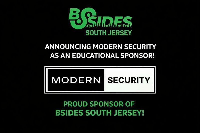 BSidesSJ's tweet photo. We’re proud to welcome Modern Security as an education sponsor for BSides South Jersey! Their support bring meaningful cybersecurity education to our community and we’re grateful to partner them.

https://t.co/5dGI5mS06j

#BSidesSouthJersey #ModernSecurity #CyberSecurity #InfoSec https://t.co/FKHTwc36BF