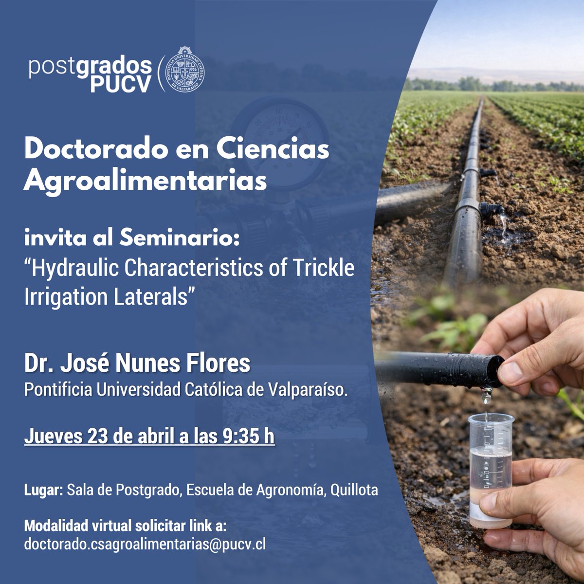 Doctorado en Ciencias Agroalimentarias PUCV tweet media