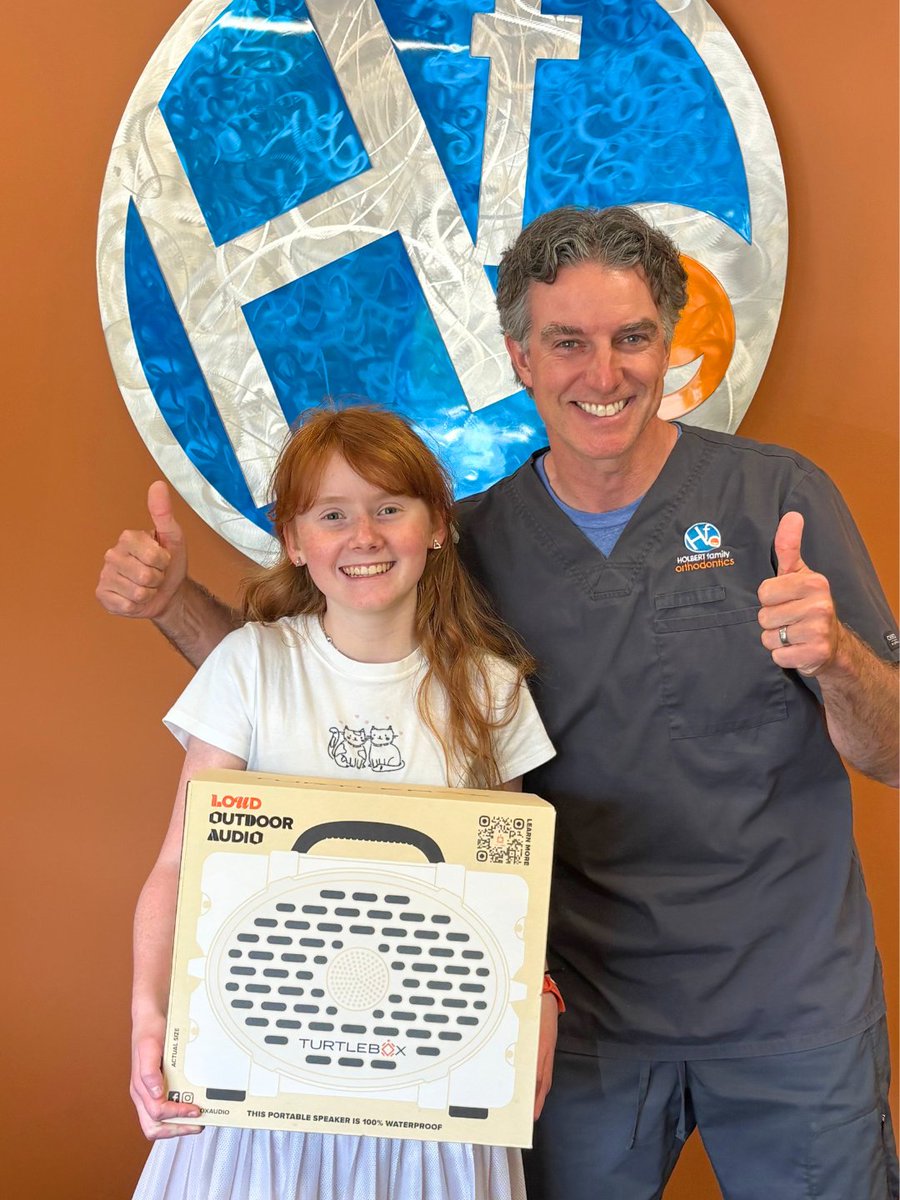 Molly stopped by Holbert Family Orthodontics to claim her Turtle Box Speaker and the celebration was loud and proud. 🔊🎉

We loved seeing her excitement and are so glad she was part of the Boost Your Beat fun. Enjoy the music, Molly. 💙😄

#HolbertFamilyOrthodontics