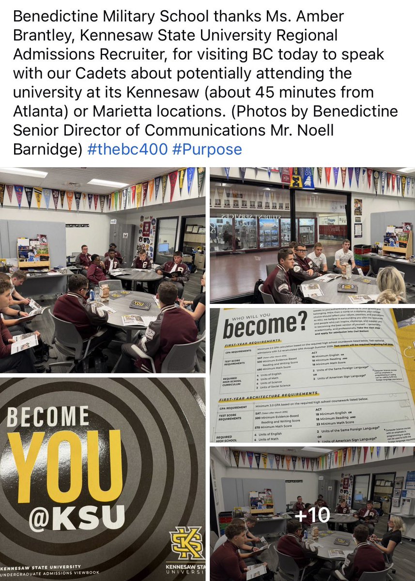 TheBC400's tweet image. Visit Benedictine’s Facebook and Instagram for more photos! #thebc400 #Purpose