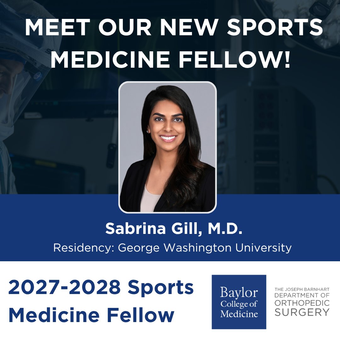 Baylor Medicine Orthopedics & Sports Medicine tweet media