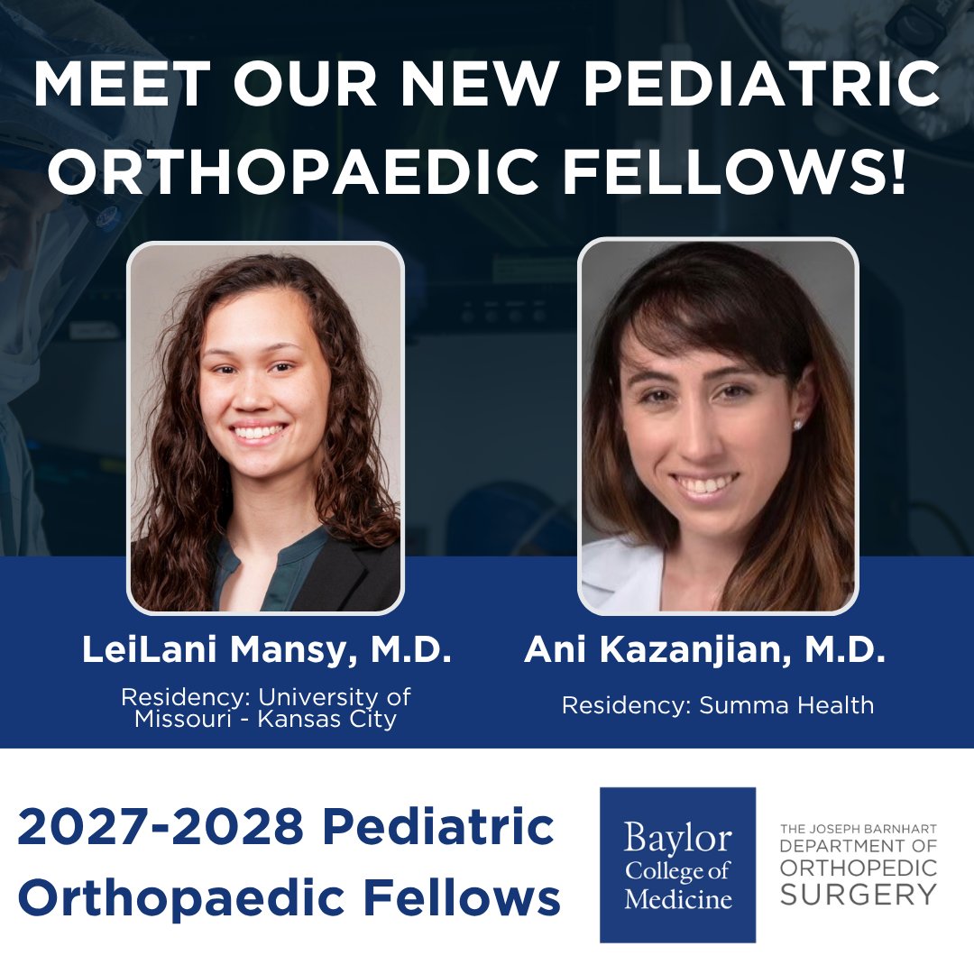 Baylor Medicine Orthopedics & Sports Medicine tweet media