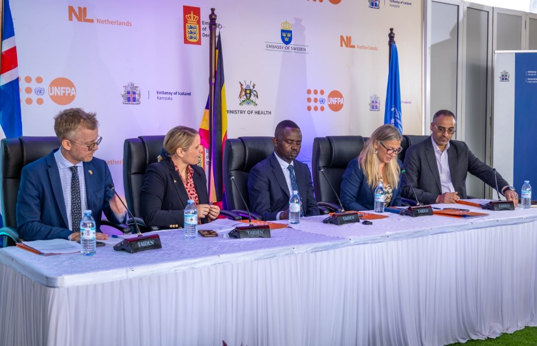 babatvuganda's tweet photo. The Government of Iceland and the United Nations Population Fund have signed a USD 3 million agreement to support Uganda’s Strengthening Adolescents and Youth Empowerment and Rights (SAY Plus+) Programme with a focus on improving sexual and reproductive health services including obstetric fistula care.

The programme, implemented through the Ministry of Health, targets underserved regions including Acholi, West Nile, Bukedi, Karamoja and Busoga aiming to strengthen long-term, rights-based health systems beyond routine interventions.
📸 @JengoEriya1 
#BabaNews