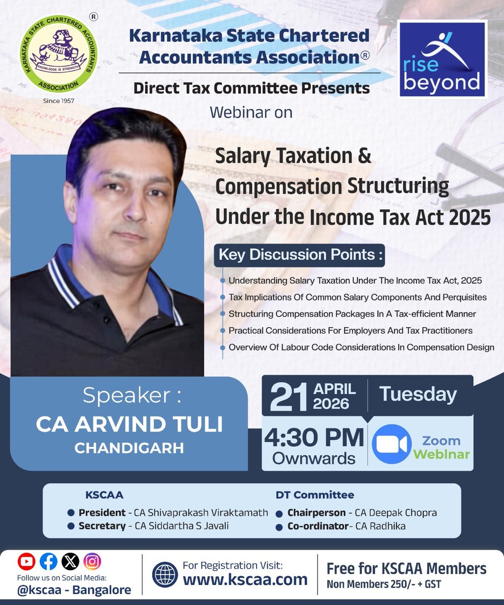 Karnataka State Chartered Accountants Association tweet media