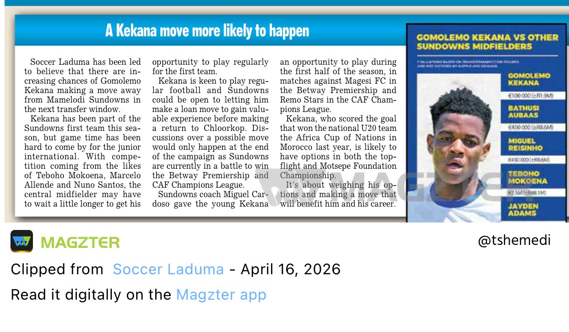 Tshemedi tweet media