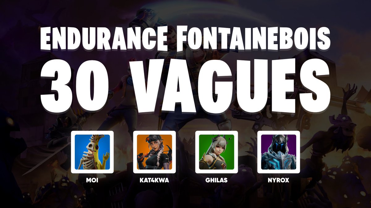 Les amis on se retrouve à 17h pour une nouvelle vidéo en avant-première 

Fortnite Sauver le Monde - Objectif 30 Vagues avec des goats

➡️ youtu.be/zVkpQPNbQag?is…

Notre goat <a href="/code_kat4kwa/">kat{4}kwa ツ</a> est de retour pour assurer des montages qualitatifs ça me fait tellement plaisir 🥹🫶🏻✨️
