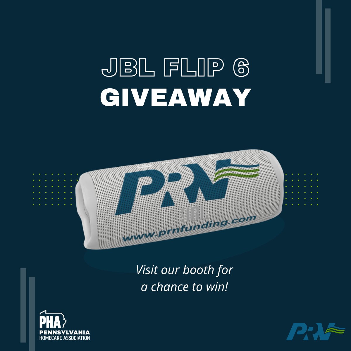 PRNFunding's tweet photo. JBL FLIP 6 GIVEAWAY!! Visit our booth at the PHA Conference for a chance to win!

#InvoiceFactoring #Healthcare #Factoring #Giveaway #PHAConference https://t.co/apgqxm7Rrs