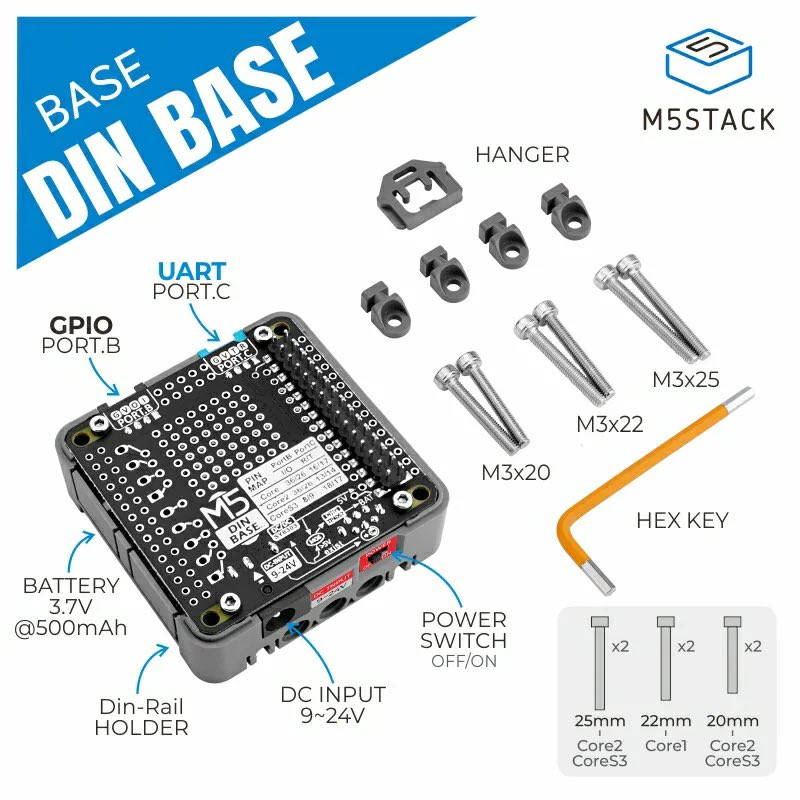 EnemyofGLaDOS's tweet photo. I had to add the @M5Stack Din Base to my Core S3 Lite to make it a full Core S3- I needed a UART grove port for my CartCaddie project.
#M5Stack #CoreS3 #IoT https://t.co/rirkRfdpJH