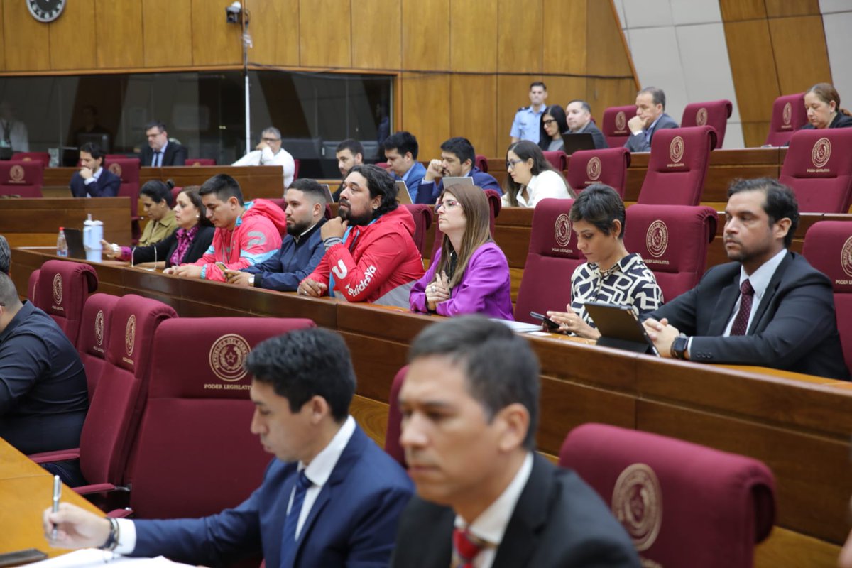 SenadoresPy's tweet photo. Inicia la audiencia pública convocada por el senador @patrick_kemper, presidente de la Comisión de Ciencias @ctecnologiapy, se lleva a cabo el análisis del proyecto de Ley “Que regula la actividad y la seguridad de los prestadores de servicios y usuarios deplataformas👇🏽 https://t.co/J4WHnrSGPD