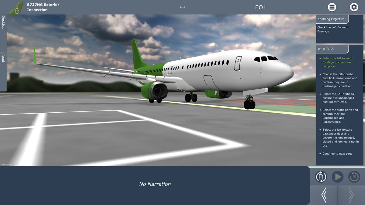 CPaTGlobal's tweet photo. Reduce simulator time and improve training outcomes with CPaT’s Aircraft Procedures Suite. ✈️ Featuring the FMS Skills Trainer, 3D Cockpit Trainer, and 3D Walk-Around Trainer, learners build procedural knowledge through interactive training.

Learn more: https://t.co/S8omjMKHiF https://t.co/BoWzqewb4Q