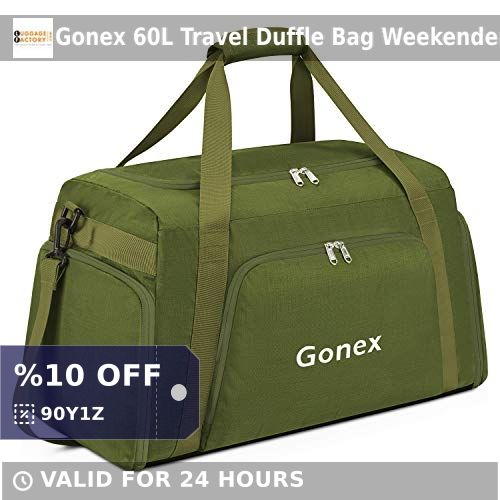Luggage_Factory's tweet image. 🏕️ Ready for your next adventure? Discover the Gonex 60L Travel Duffle Bag in Army Green! Perfect for any journey, this durable and lightweight duffel has all the space you'll need. Grab yours now for just $40.91! #Gonex #TravelEssentials shortlink.store/xujsfnv-jfx4