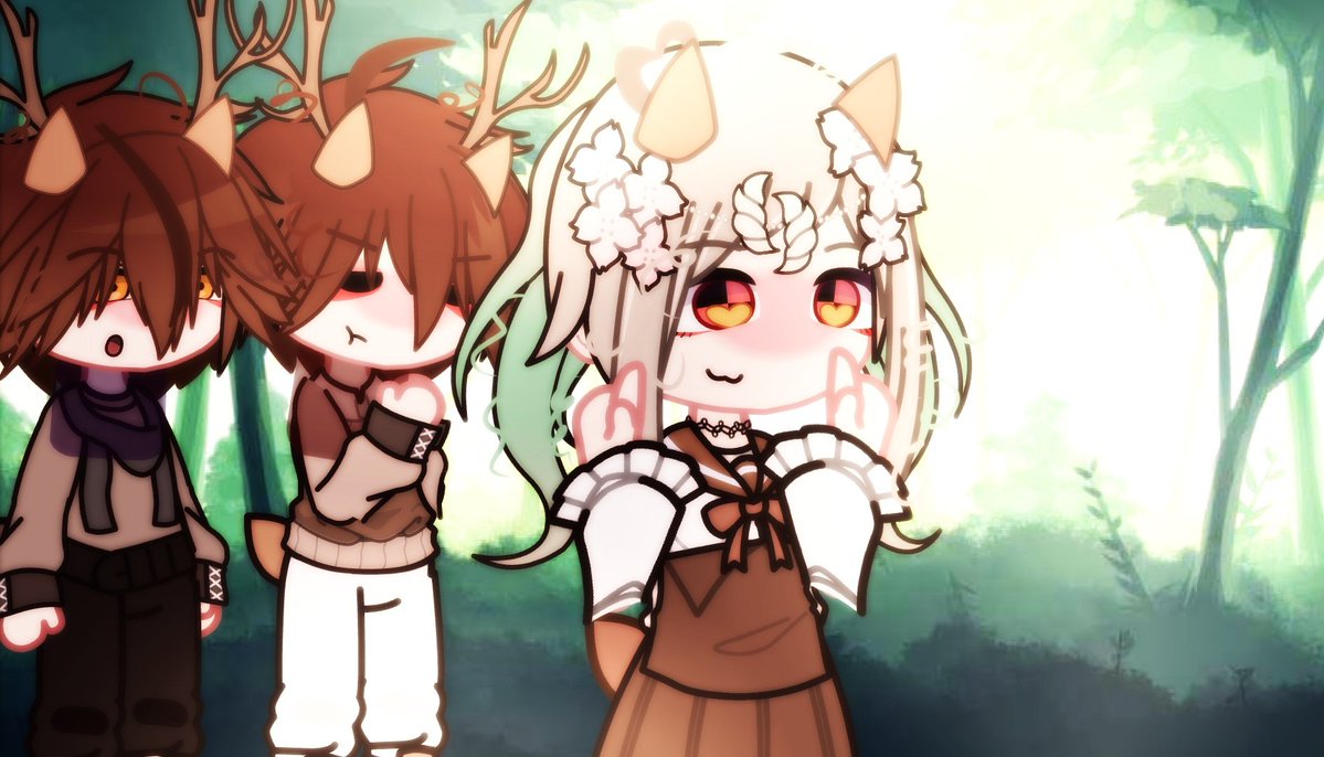 Amaneboboca's tweet image. I made them more deer, tsukasa deer nene deer and amane deer AU

#yugitsukasa #yugiamane #yashironene #tbhk #jshk #hanakokun #gc #AU