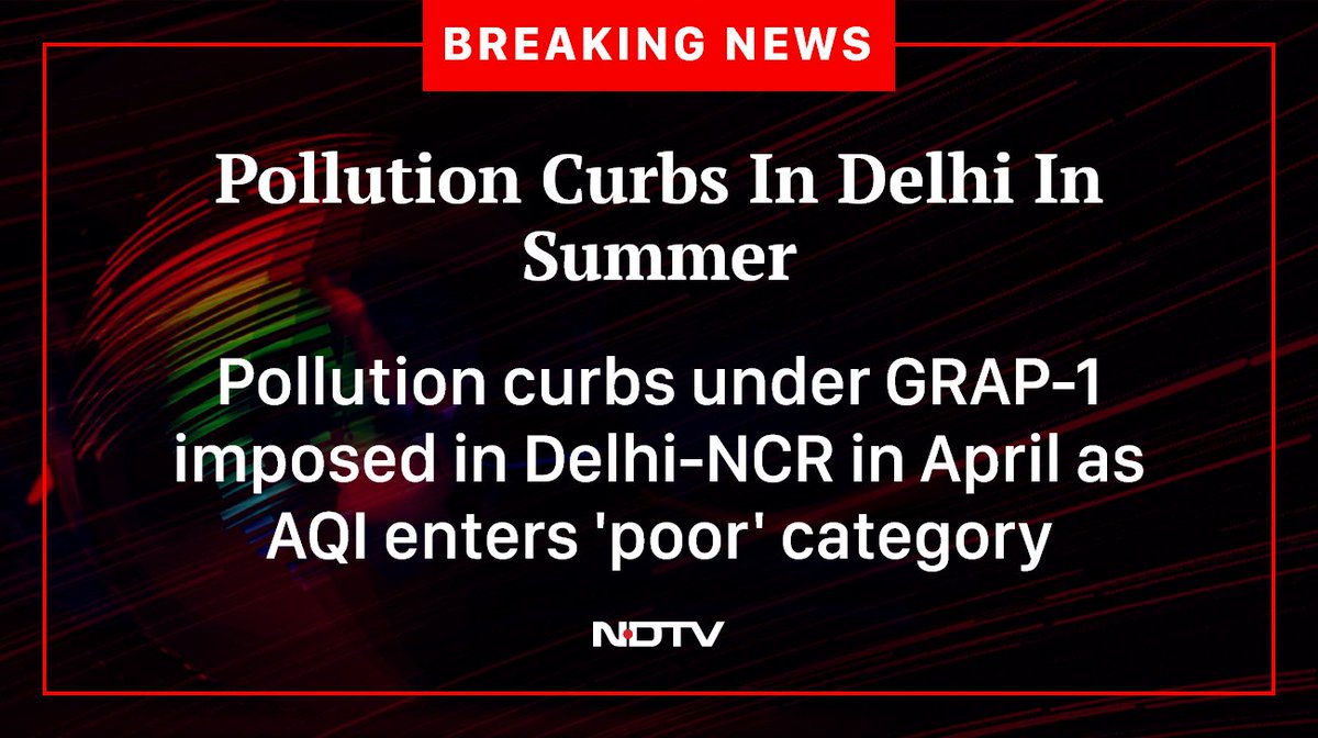 ndtv's tweet image. #DelhiPollution