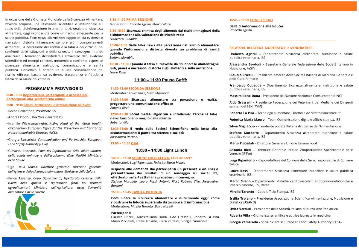 LRossi3333's tweet photo. Fake news e alimentazione: che impatto hanno sulla salute pubblica?

📅 5 giugno 2026
Scoprilo al convegno ISS
📥 Iscriviti ora → https://t.co/UnjbSpE6A7

#infodemia #nutrizione #publichealth https://t.co/N7I7TO05x3