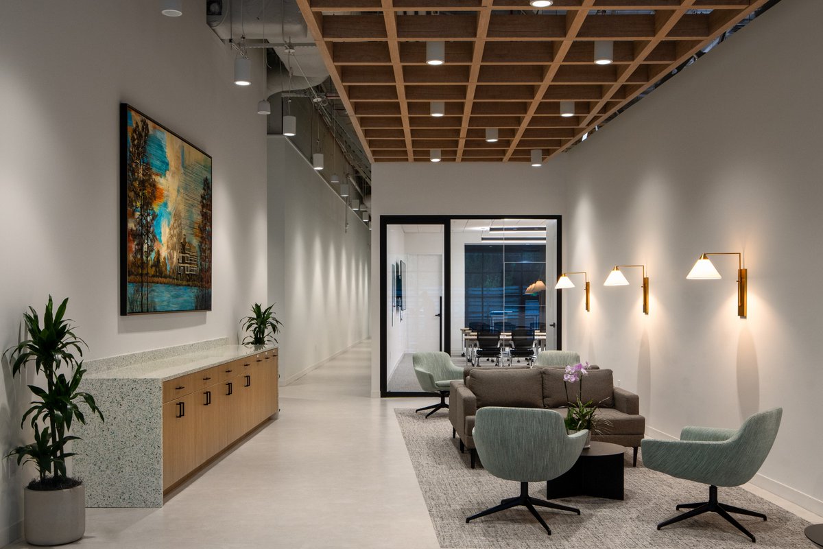 EdificeConst's tweet photo. The impact of our interior renovations sector is expanding in the Lowcountry. One of our most recent projects is a comprehensive renovation for Pure Insurance in Charleston, transforming a former tech office into a refined, high-performance workplace. https://t.co/6K6p9suuDf