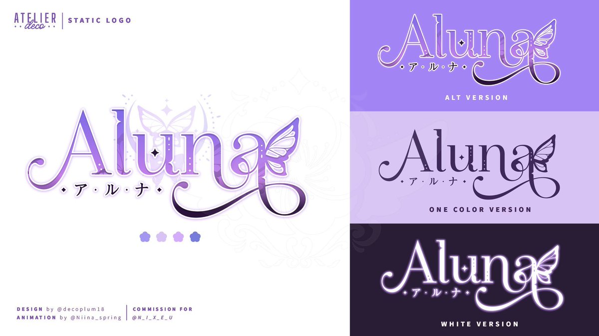 decoplum18's tweet image. 🌸Showcase🌸 

 Simple yet Elegant~🦋 

♥︎ + ↻ are really appreciated!  

#decoplumComms #vtuber #logodesign #VtuberLogo