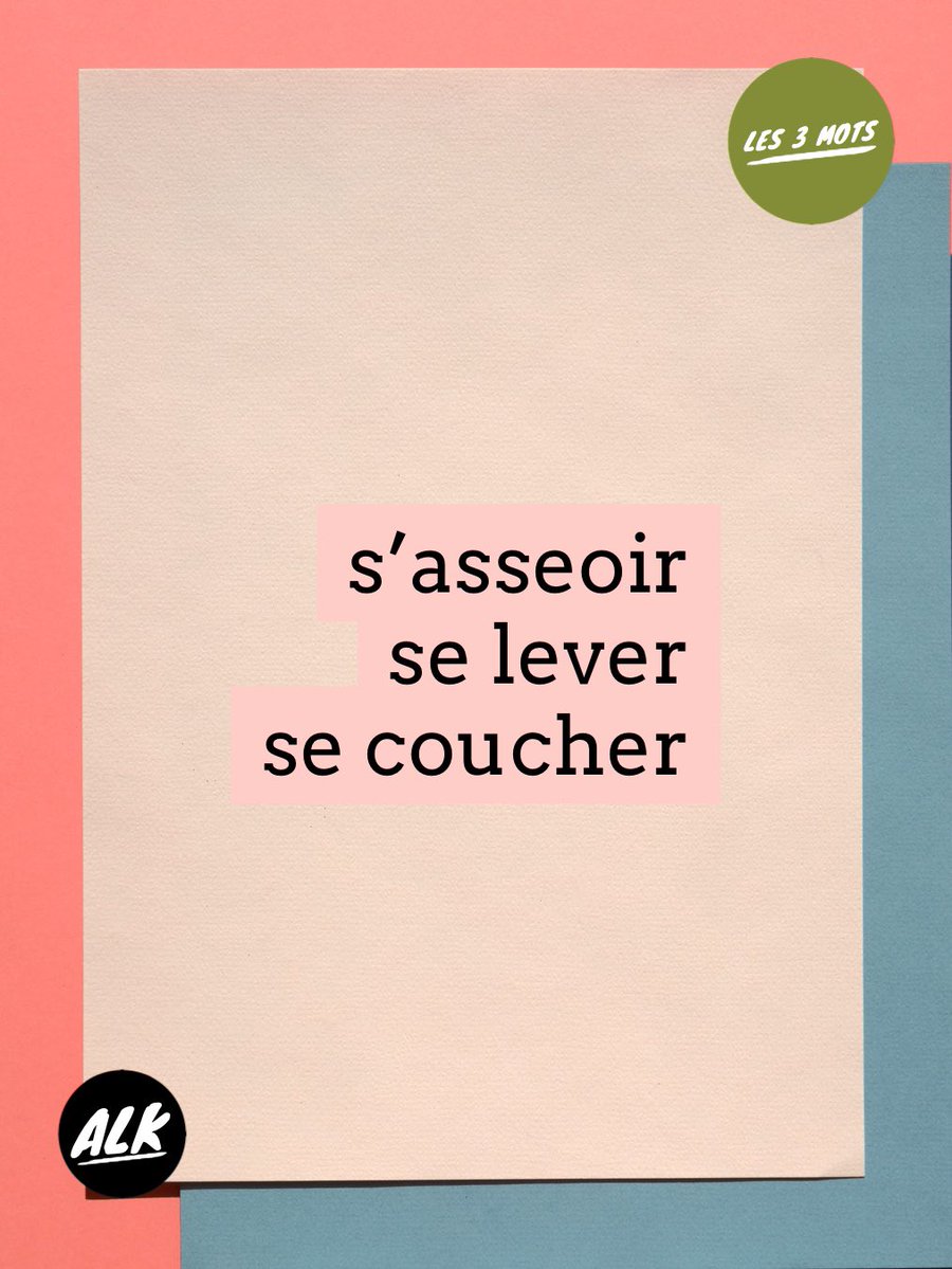 alk_info's tweet image. Les 3 mots 

Voici trois mots à utiliser pour construire une phrase. Vous avez carte blanche.

Here are three words you have to use to build a sentence. You have carte blanche.

#learnFrenchwithArnaud #create #practice