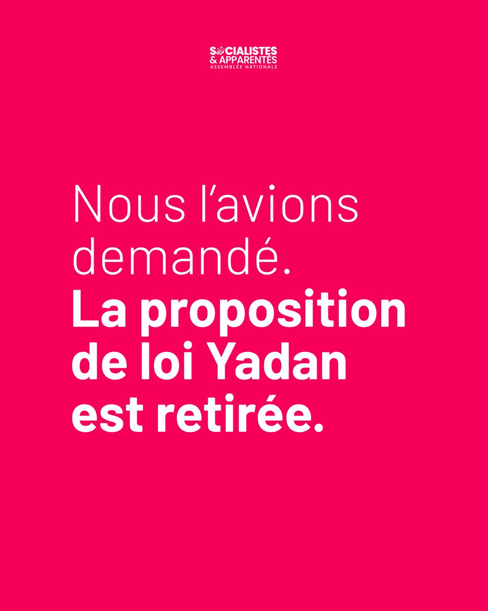 Députés Socialistes et apparentés tweet media