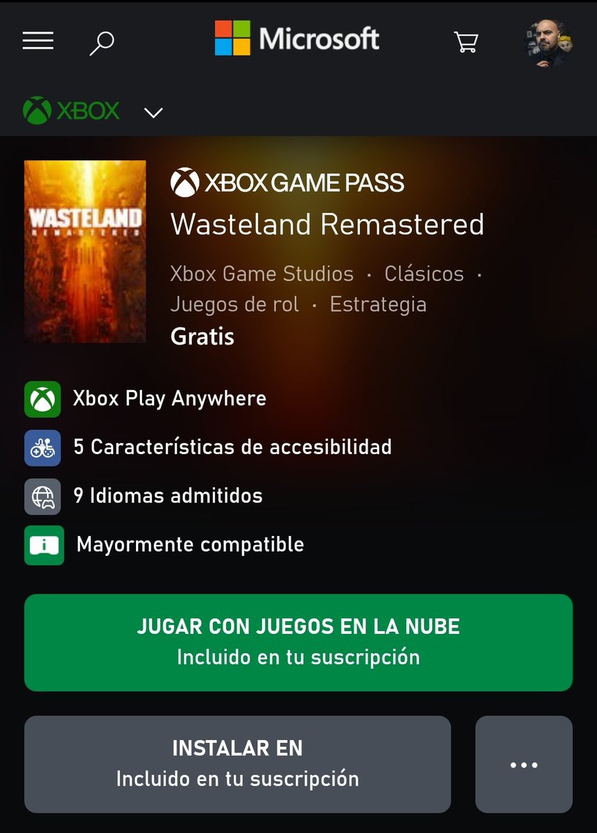 Wasteland Remastered gratis ahora mismo en la Store de Xbox.
Play Anywhere xbox.com/es-ES/games/st…