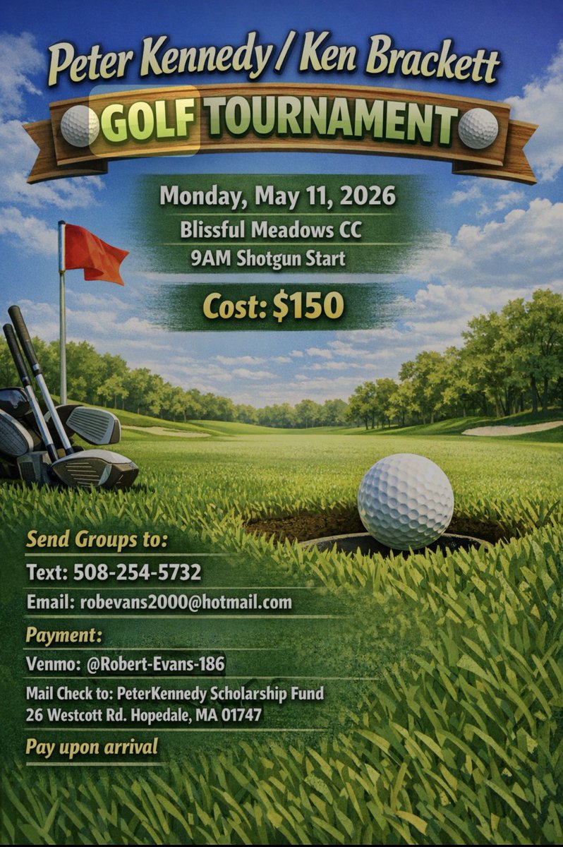 CoachMoon22's tweet photo. Calling all Big Blue alumni. If anyone is interested in playing in the Brackett/Kennedy golf tourney let me know. A portion of the money raised is given out to 2 Big Blue players at the end of the season banquet. Message me for details

@coachmace https://t.co/oy0To2ACjD