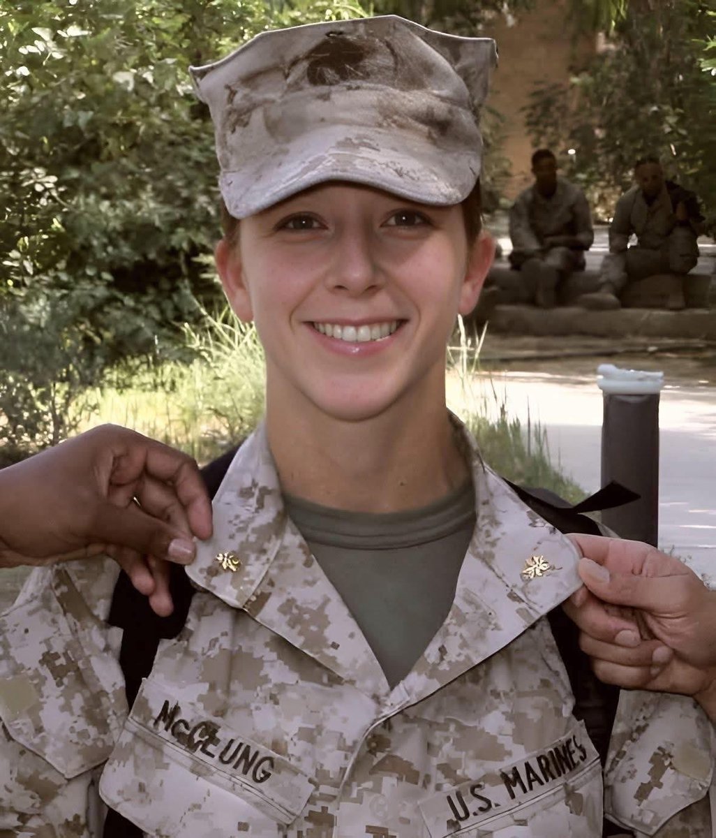 SoldiersWhisper's tweet image. Megan Malia Leilani McClung (April 14, 1972 – December 6, 2006) was the first female United States Marine Corps officer killed in combat during the Iraq War, and the first female graduate of the U.S. Naval Academy to be killed in action.
#TheIraqWar
#Military
#RIP 🕊️