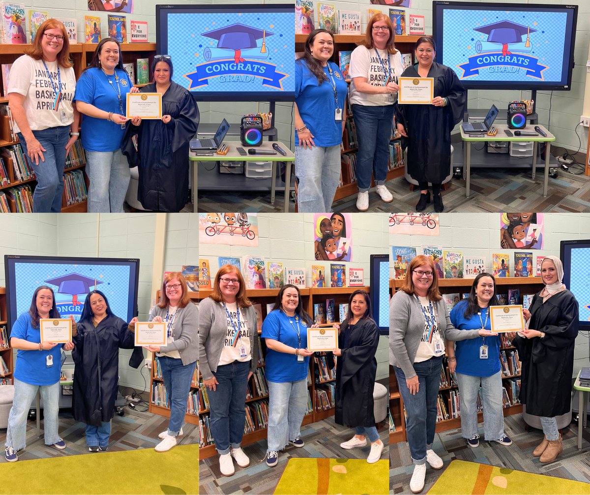 dist105's tweet photo. Did you know that the Connection Center isn't just for kids? Congratulations to this year's D105 Connection Center Adult EL (English Learners) Class! We had so much fun learning and growing with you! https://t.co/WfDnmHM0fS