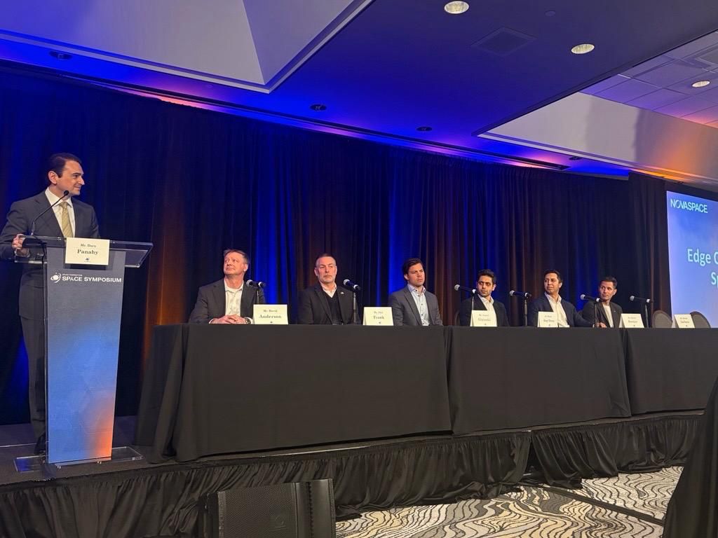 RamonSpace_'s tweet photo. Growing demand for real-time, in-orbit processing is making edge computing mission-critical for next-generation space systems.

Great conversation in Colorado Springs with our CPO, David Anderson, alongside industry experts on what resilient space architectures require. https://t.co/X6sOqsEO96