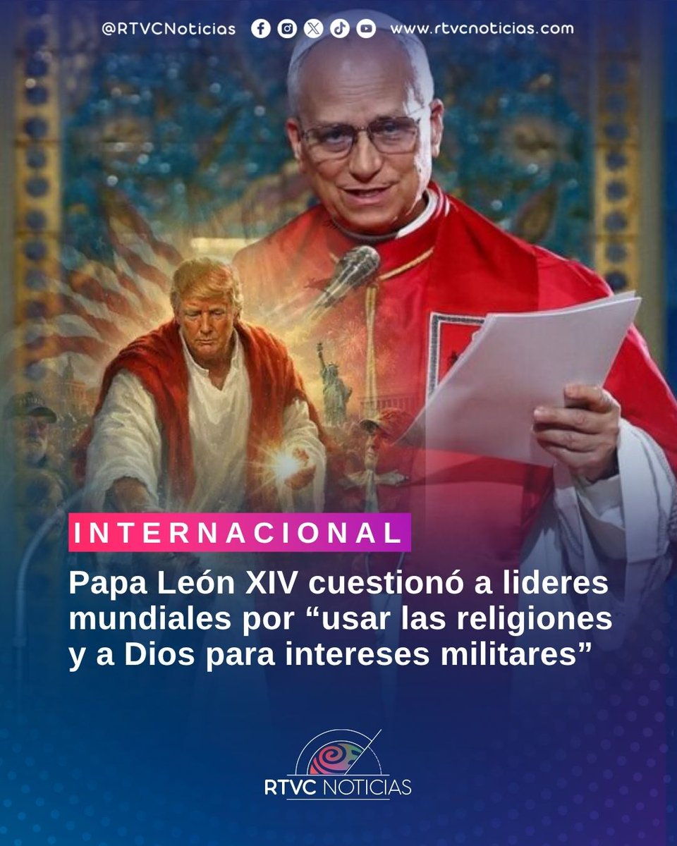 RTVCnoticias's tweet image. #Internacional El Papa León XIV afirmó que el mundo “está siendo destruido por unos pocos tiranos” durante su visita a Camerún, donde también cuestionó el uso de la religión con fines políticos, económicos y militares.

En medio del conflicto en Bamenda, el pontífice hizo un