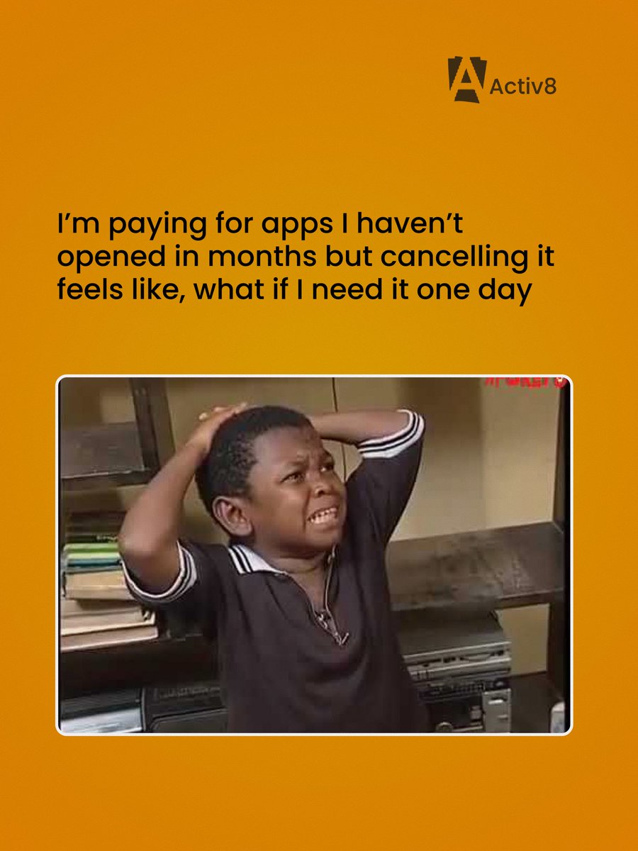 activ8_it's tweet photo. Adulting is just managing bills, ignoring debit alerts and pretending everything is under control but we’ve got you.

From just N6,000, you get access to all of your favorite apps on activ8.

Click the link in bio to get started!

#activ8 #activ8youreveryday #sharedsubscription https://t.co/5QKEH5DHGa