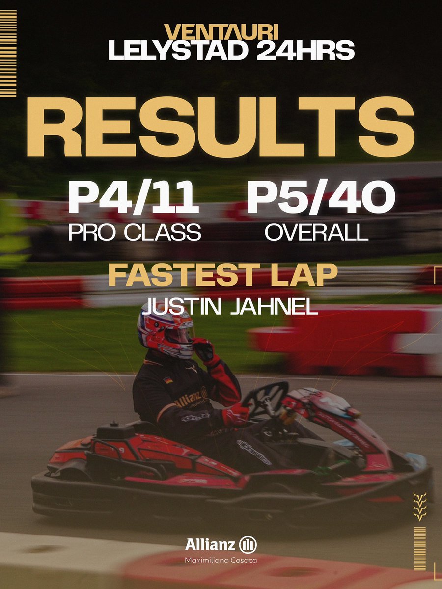 VentauriVNT's tweet image. Well done once again to the guys that were involved in such a fun weekend in Lelystad 🙌🏻

Very pleased with the result! This marks our best result of all 3 times we have entered the event 😉

Will we be back? Who knows...

#Ventauri | #Karting 💛