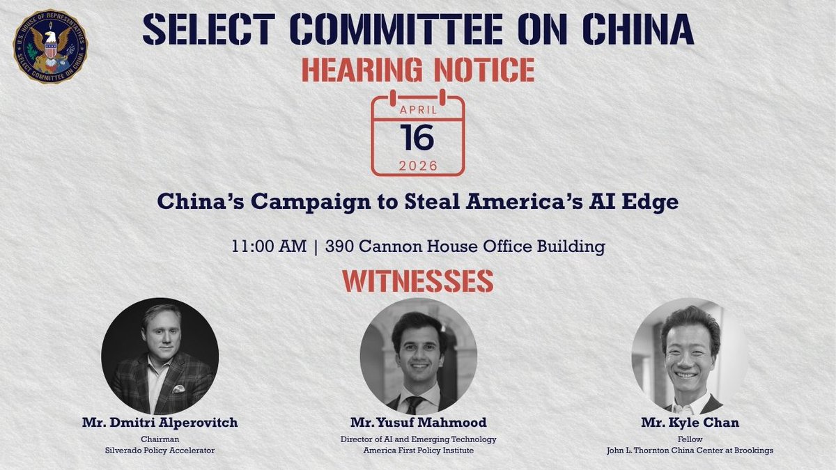 Select Committee on China tweet media