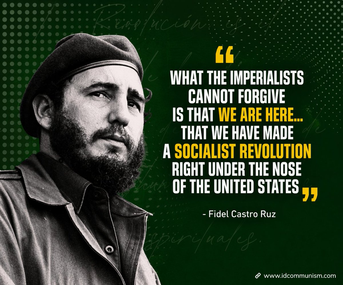 id_communism's tweet image. On April 16, 1961, during a funeral speech for victims of US-led air attacks, Comandante Fidel Castro declared the socialist character of the Cuban Revolution. Long live the heroic people of #Cuba and their leadership! #100anosFidel #FidelCastro 🇨🇺