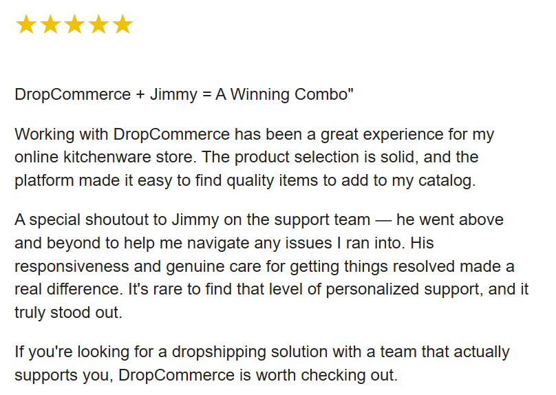 DropCommerce's tweet photo. Our team truly cares about making sure our merchants find success 💚 https://t.co/Pn8kRrJJGG