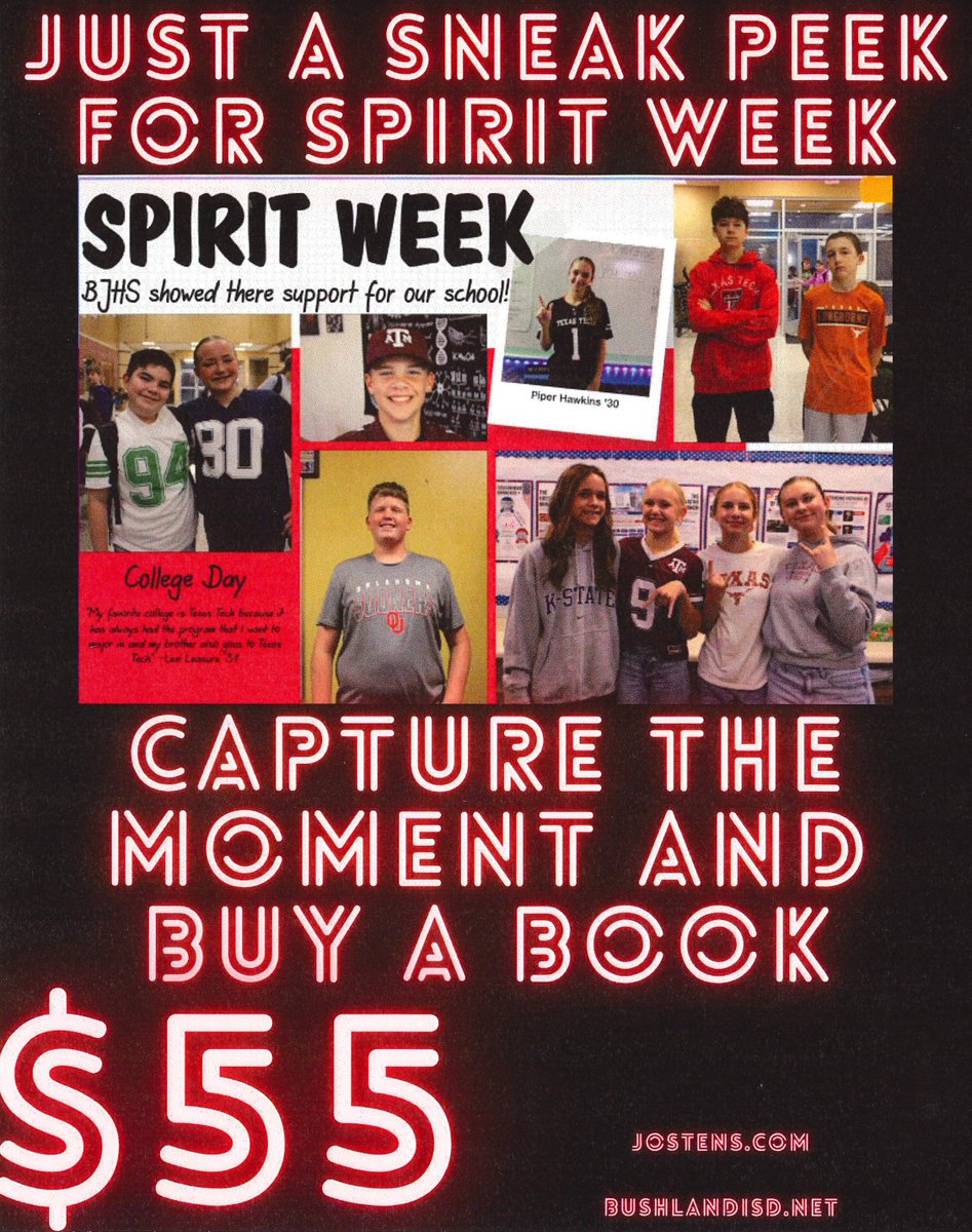 BushlandJH's tweet photo. Unsure if you have already purchased a yearbook?  Sign into Jostens or https://t.co/3f4edMKuLM to locate your purchase.  
@Jostens
#aprilweek1
16140 https://t.co/wgqvWAIMX5