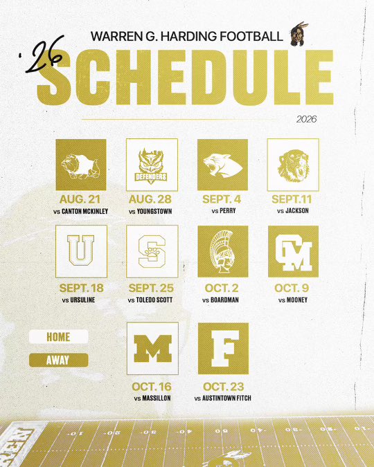 sirtrich's tweet photo. 2026 Schedule @WGHFootball https://t.co/5J8k0GByD6