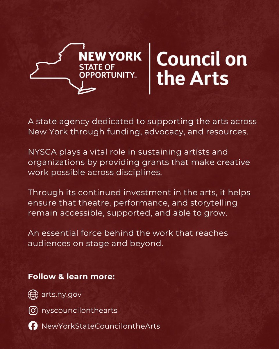 MargaretCurry's tweet image. Behind many productions is support that makes the work possible. 🎭

#NYSCA #ArtsFunding #SupportTheArts #NYCTheatre TheatreCommunity