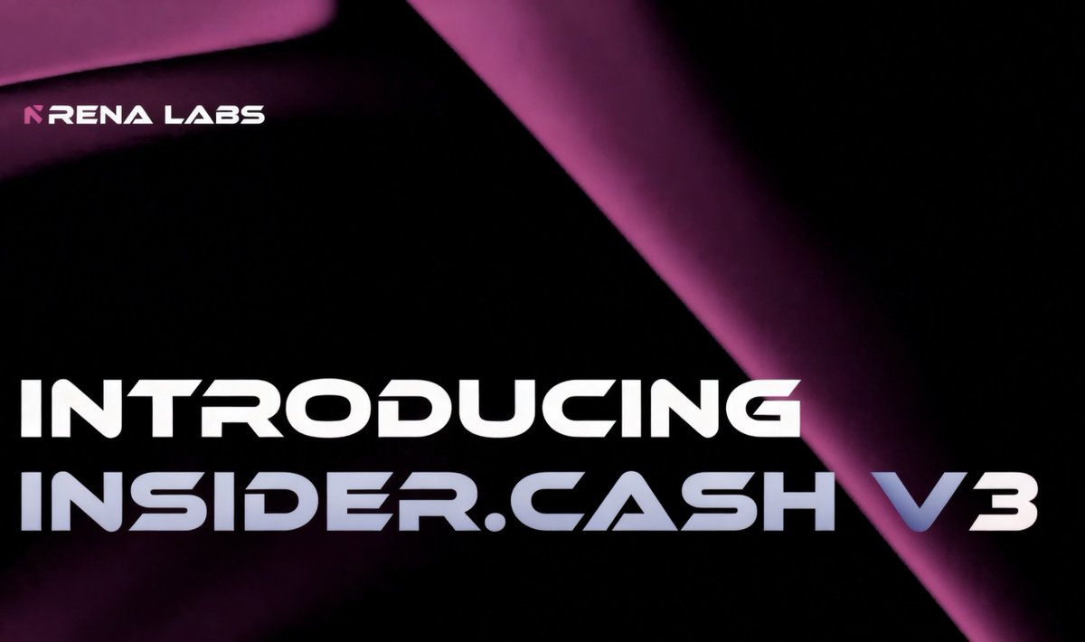 Rena_labs's tweet photo. Introducing Insider Cash V3.  

Two modes. Public shows you what the market is doing. Private shows you what your market maker is actually doing inside it.  

V3 makes both a lot sharper. Here's what's new ↓ https://t.co/nduQVLZ8Ue