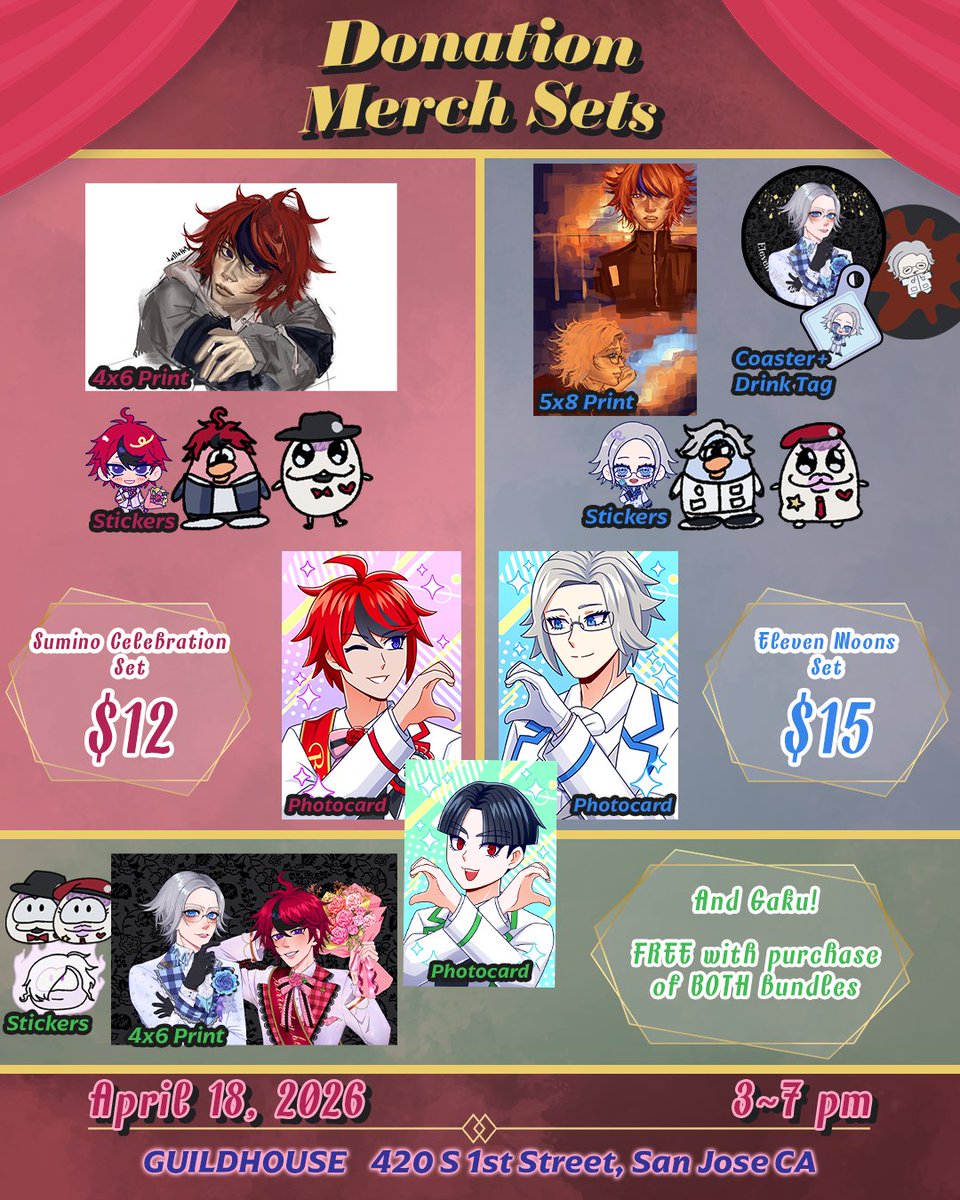 luccupsleeves's tweet photo. Happy Birthday Takumi!!!
Help support our fan events by taking home some of our donation merch bundles! 

Don't forget Gaku! He's free! (with a purchase of both bundles) https://t.co/RNzblCc3qe