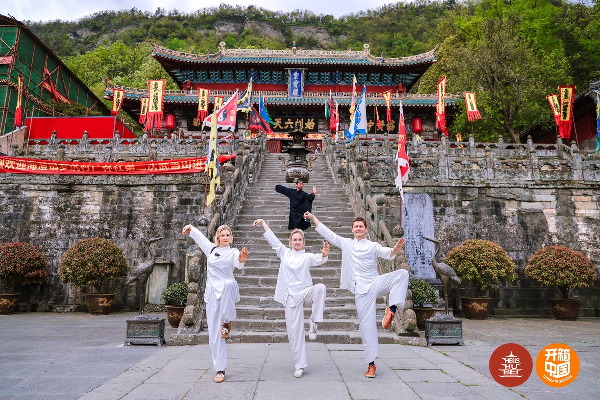 ChinaDaily's tweet image. "For the first time, deep inside, I found an incredible balance, which I had never felt before," said Sofiya Don.

A group of international travelers on Thursday visited Wudang Mountain in China's #Hubei province and practiced traditional Chinese #martialarts. Dressed in