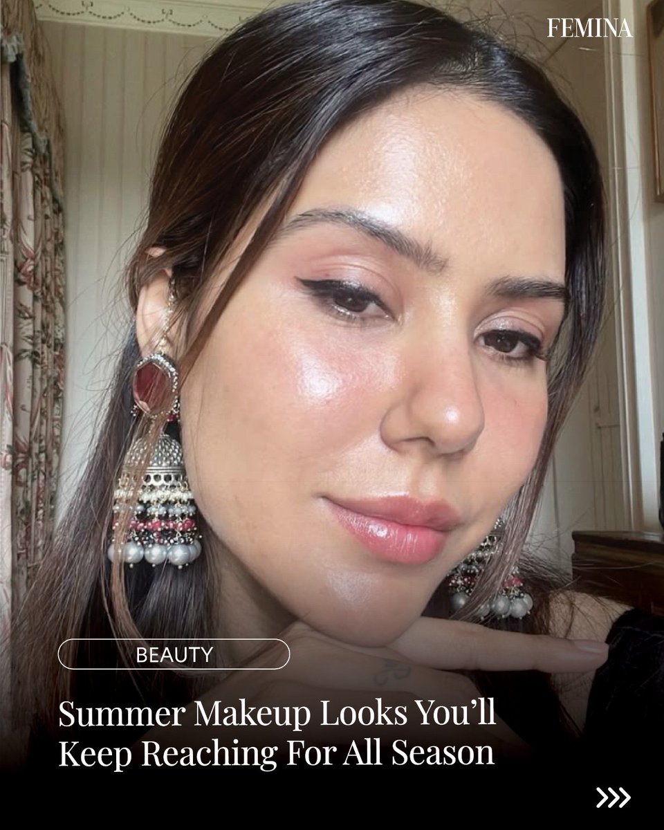 FeminaIndia's tweet image. If your makeup can’t handle the heat, it’s not coming with you. Summer calls for looks that stay put, don’t melt, and still look good hours later. Less drama, more staying power — because your makeup should survive the day, not give up halfway.

#Femina #Beauty #Makeup #Summer