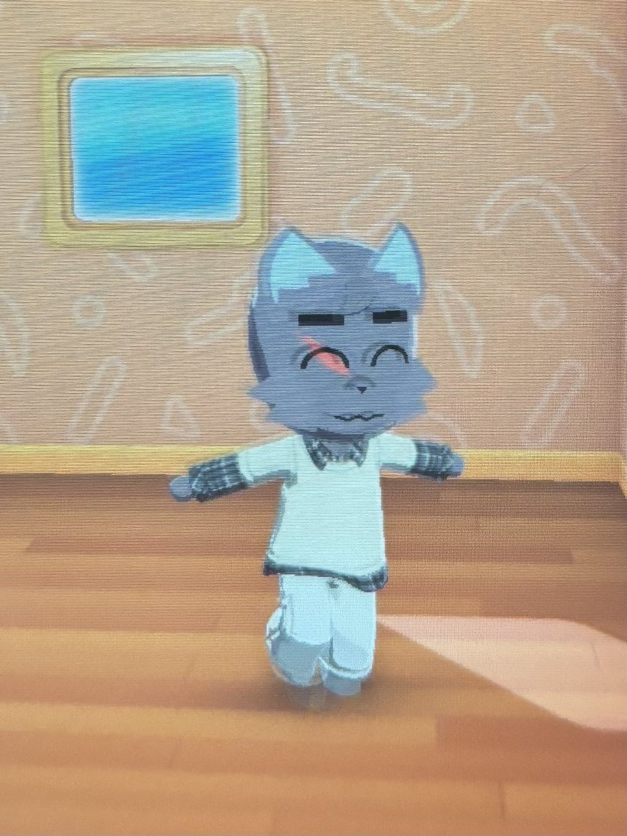 maelantern's tweet photo. this is my wolf mii he is very likely alive and as soon as the demo ended he began pacing his room and talking about wanting to see the ocean. I have yet to be emailed my full game download code but I’ve been assuring him I’m gonna get him out of here. pray for him https://t.co/KbxQT9mRAo